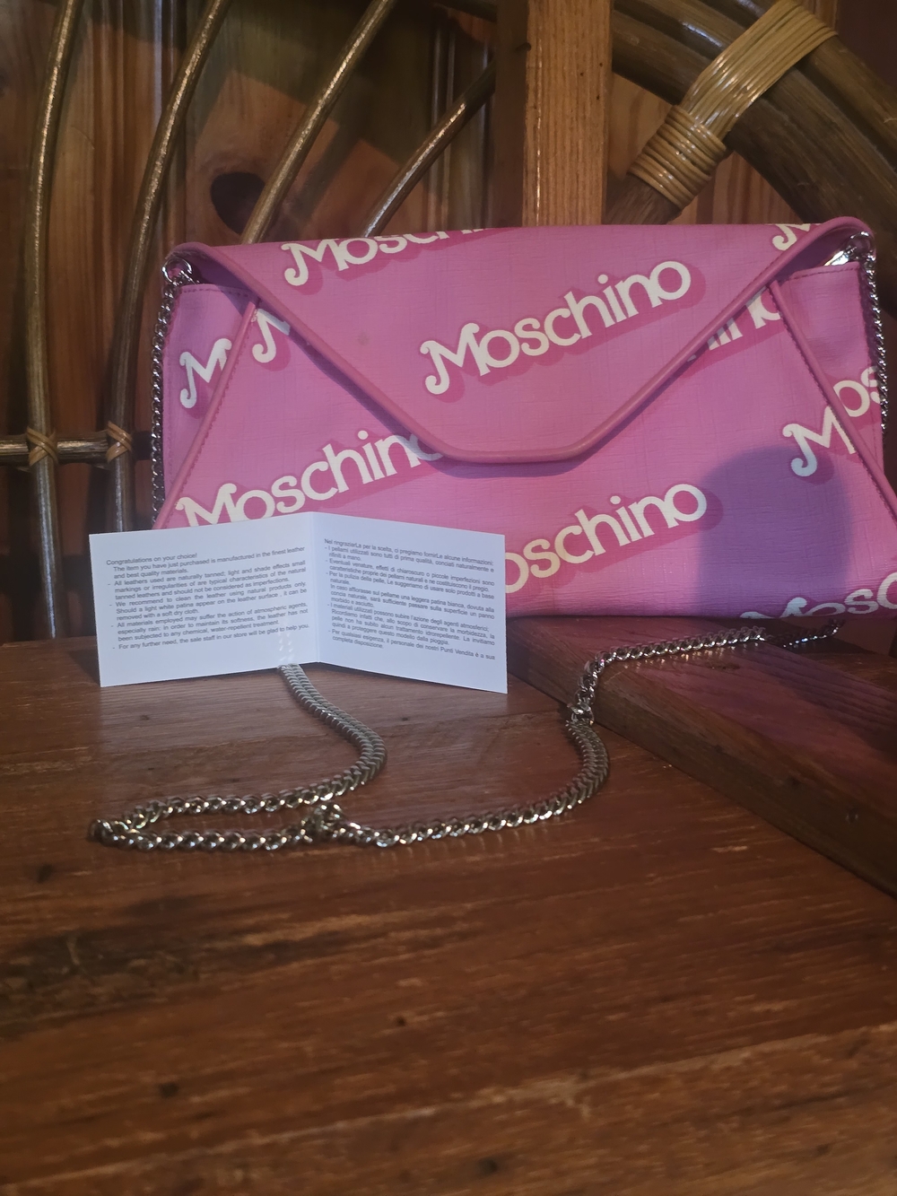 Moschino By Jeremy Scott Pink Barbie Logo Crossbody Bag - Picture 5 of 16